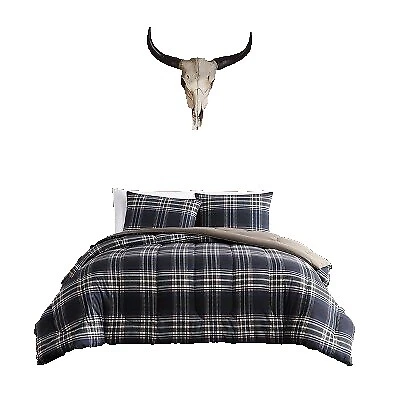 Reina a cuadros de microfibra Fundas de edredón y Juegos de Cama