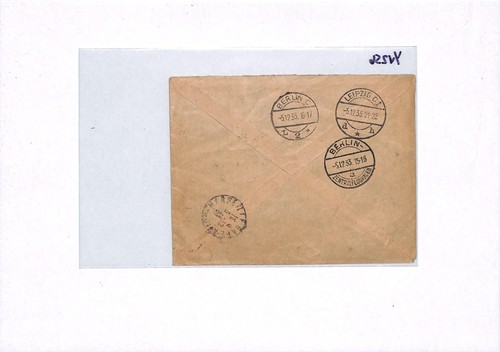 France ALGERIA Cover 1933 Registered *GERMANY AIR MAIL* Leipzig MARSEILLES YV256 - Picture 10 of 12
