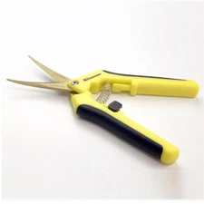 2PK Curved Blade Trimming Scissors Stainless Steel Gardening Plant Hemp Garden