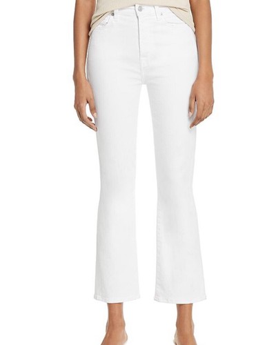 Seven 7 Slim Boot Bootcut White Jeans 