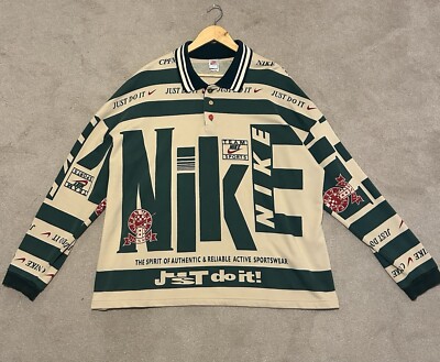 Nike x Cactus Plant Flea Market Long-Sleeve Polo 'Natural | eBay UK