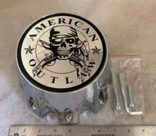 NEW American Outlaw Chrome Wheel Rim TALL Hub Cover Center Cap 8 Lug BC-790SL