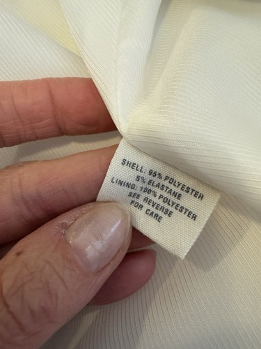 Elizabeth And James Cream Scrunch Sleeve Blazer Long Line 8 - Picture 6 of 12