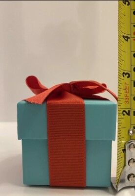Tiffany & co Blue Box with Red Ribbon Store Display Rare | eBay