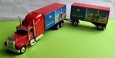 EISENACH   Wartburg Brauerei    US-Peterbilt mit Anhänger  HO    Zug-Länge 25 cm