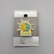 California Collector Pin Sun Moon Smith Western CO Made in USA Pinback New