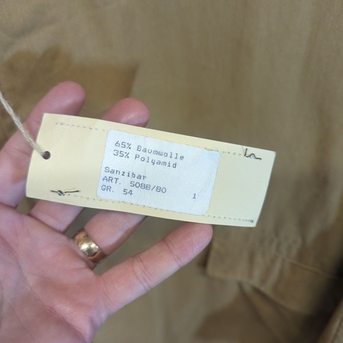 Strellson Cream Beige Mac Trench Coat Shacket Cotton Casuals Mens 2XL - 第 8/8 張圖片