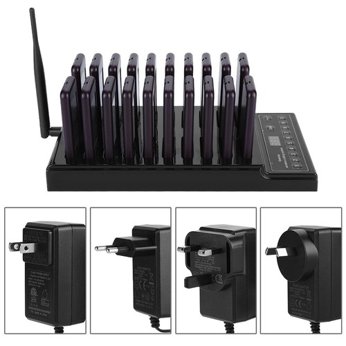 Wireless Restaurant 999CH Queuing Calling System:1*Transmitter+20*Coaster Pager - Photo 8/24