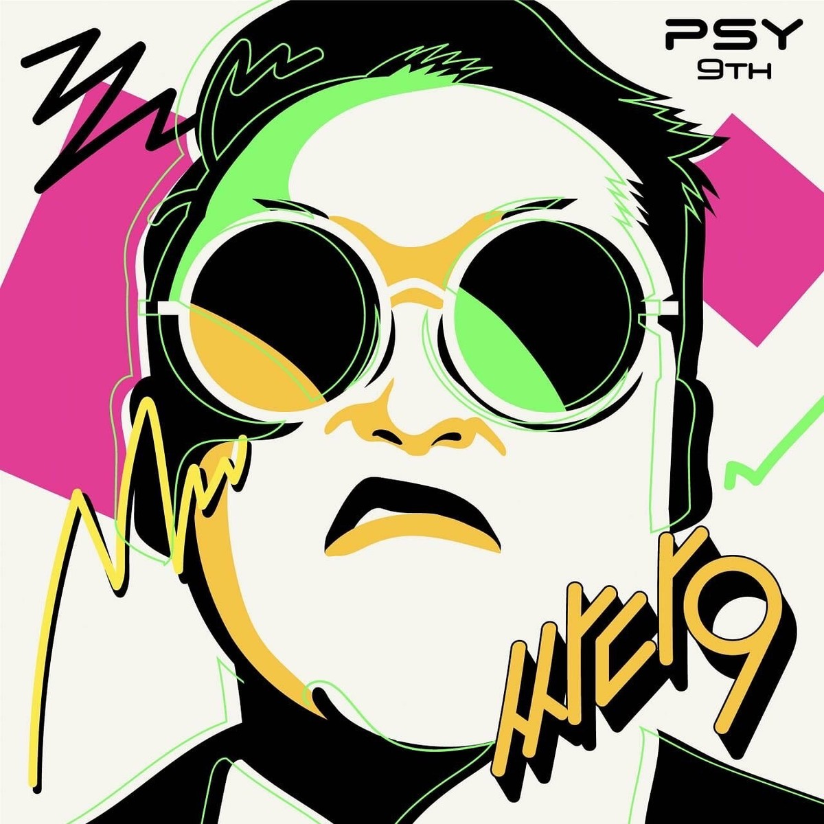 K-POP PSY 9th Album [SSADA9/싸다9] CD+72p P.Book+Pop-Up Card+