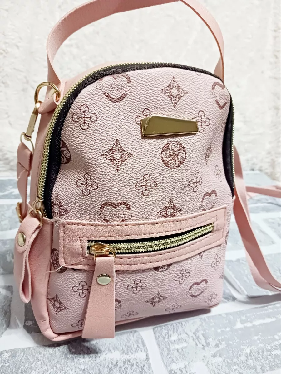 B.Yang Mini micro womans Pink Backpack shoulder Bag eBay