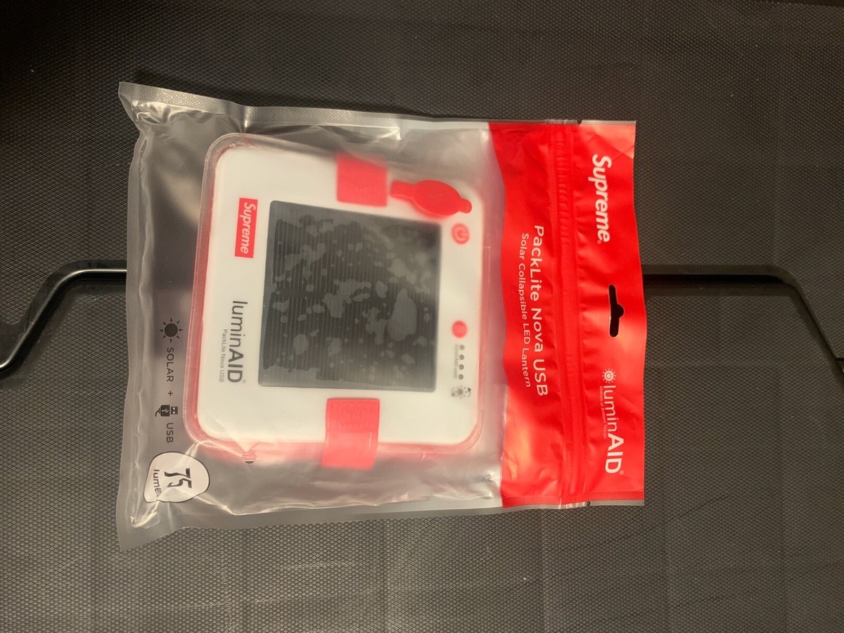 Supreme LuminAID Packlite Nova USB Red | eBay Supreme LuminAID Packlite Nova USB Red | eBay