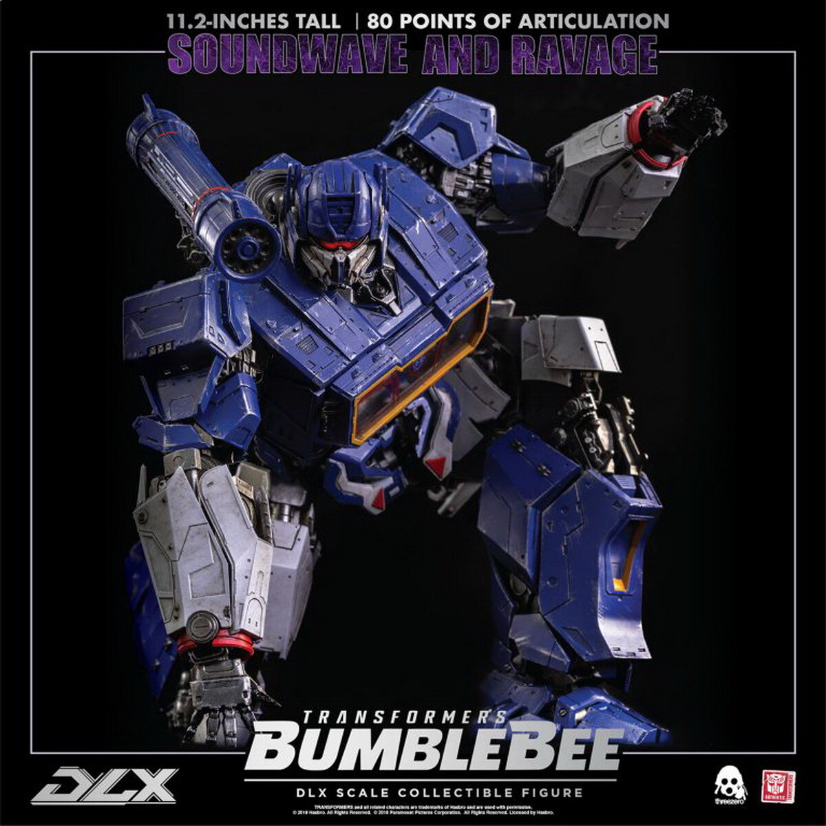 HASBRO X THREEZERO TransformsBumblebee Soundwave and Ravage DLX