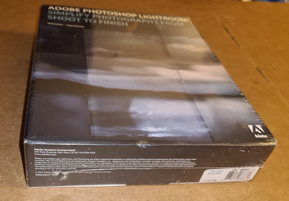 Sealed New Vtg Adobe Photoshop Lightroom Software Big Box CD Rom 2007 Photo Edit - Image 4 of 4