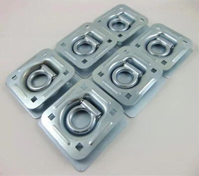 BRAUN SIS 6x Zurrmulde & Gegenplatte Bruchlast 2000daN Zurröse Zurrpunkt für LKW Anhänger