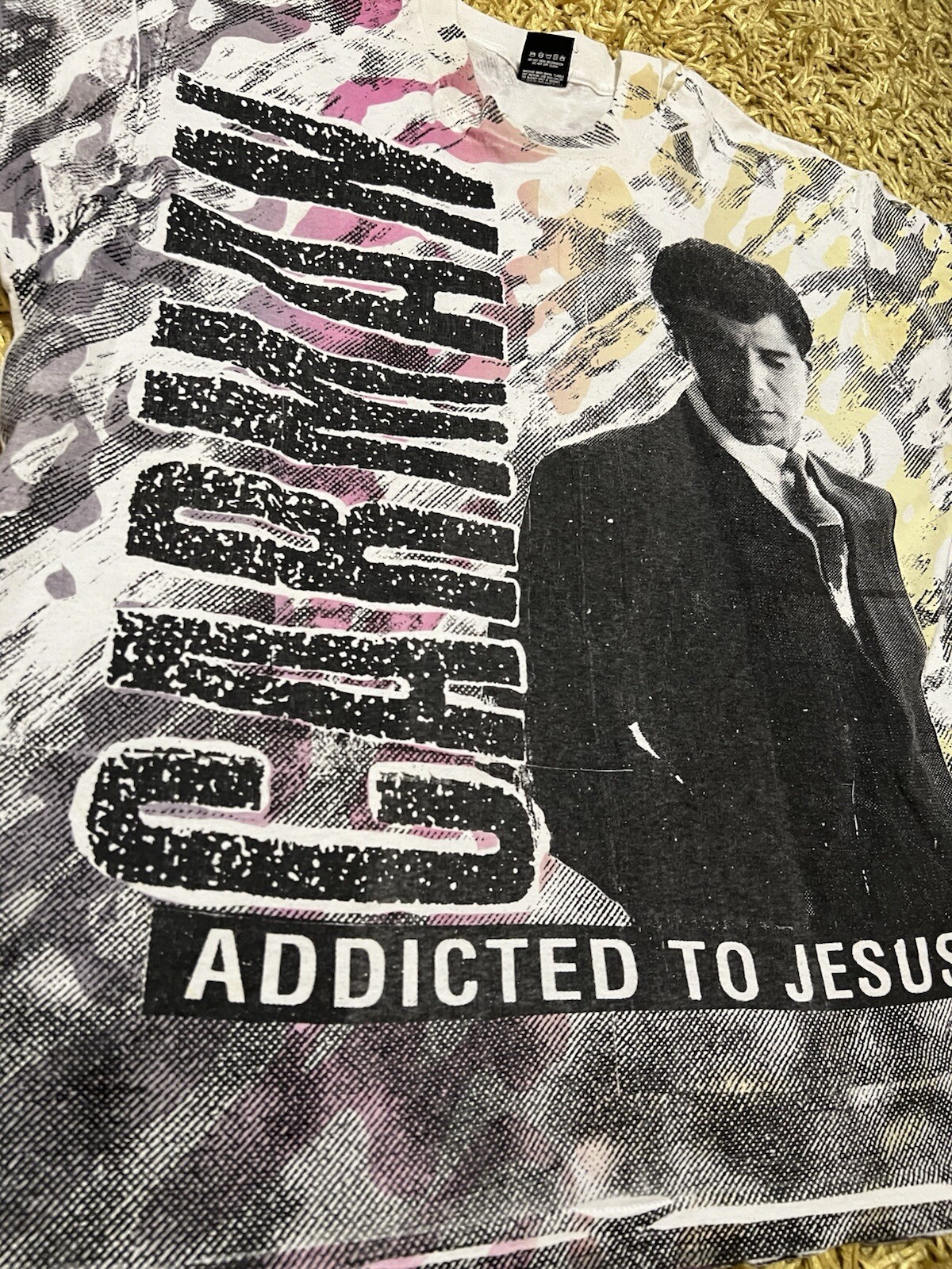 Vintage 90’s Carmen All Over Print Addicted To Jesus T Shirt Size XXL image 8