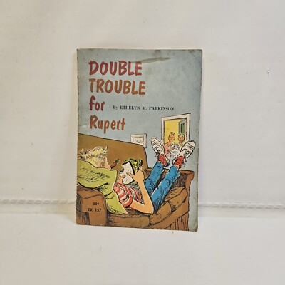 Vintage 1958 Double Trouble for Rupert by Ethelyn M. Parkinson a Scholastic pb