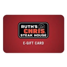 $100 RUTH'S CHRIS STEAKHOUSE  Giftcard