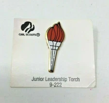 GIRL SCOUTS GSA Junior Leadership Torch 9-222 Red White