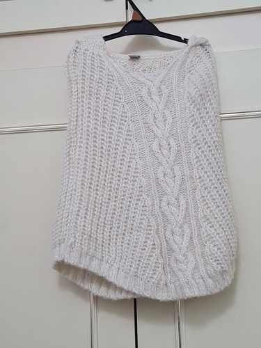 TU Girls Ivory Jacket Poncho One Size Pullover