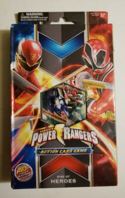 New 2013 Power Rangers Action Card Game Rise of Heroes Starter Set. 40 cards 