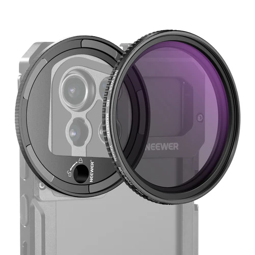 NEEWER 67mm Magnetic ND2-32 Filter with Adapter Ring for S23 S22 Ultra Cage