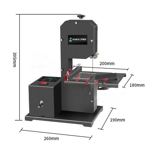 800W 220V Woodworking Band Sawing Machine Curve Saw Electric Table Saw Lathe - Foto 2 di 6