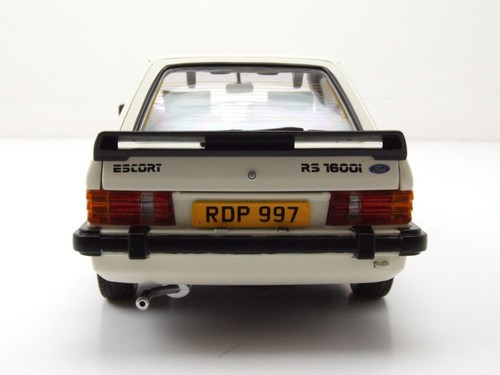 Ford Escort Rs 1600i Rhd 1984 Coche a Escala Blanco 1:18 Sun Star - Imagen 9 de 11