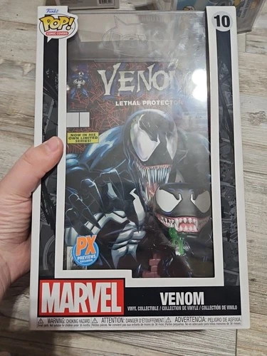 Funko Pop! Comic Book Cover with Case: Marvel - Venom (Glow) (Exclusive) #10