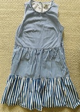 J Crew dress blue and white striped dress, size 2