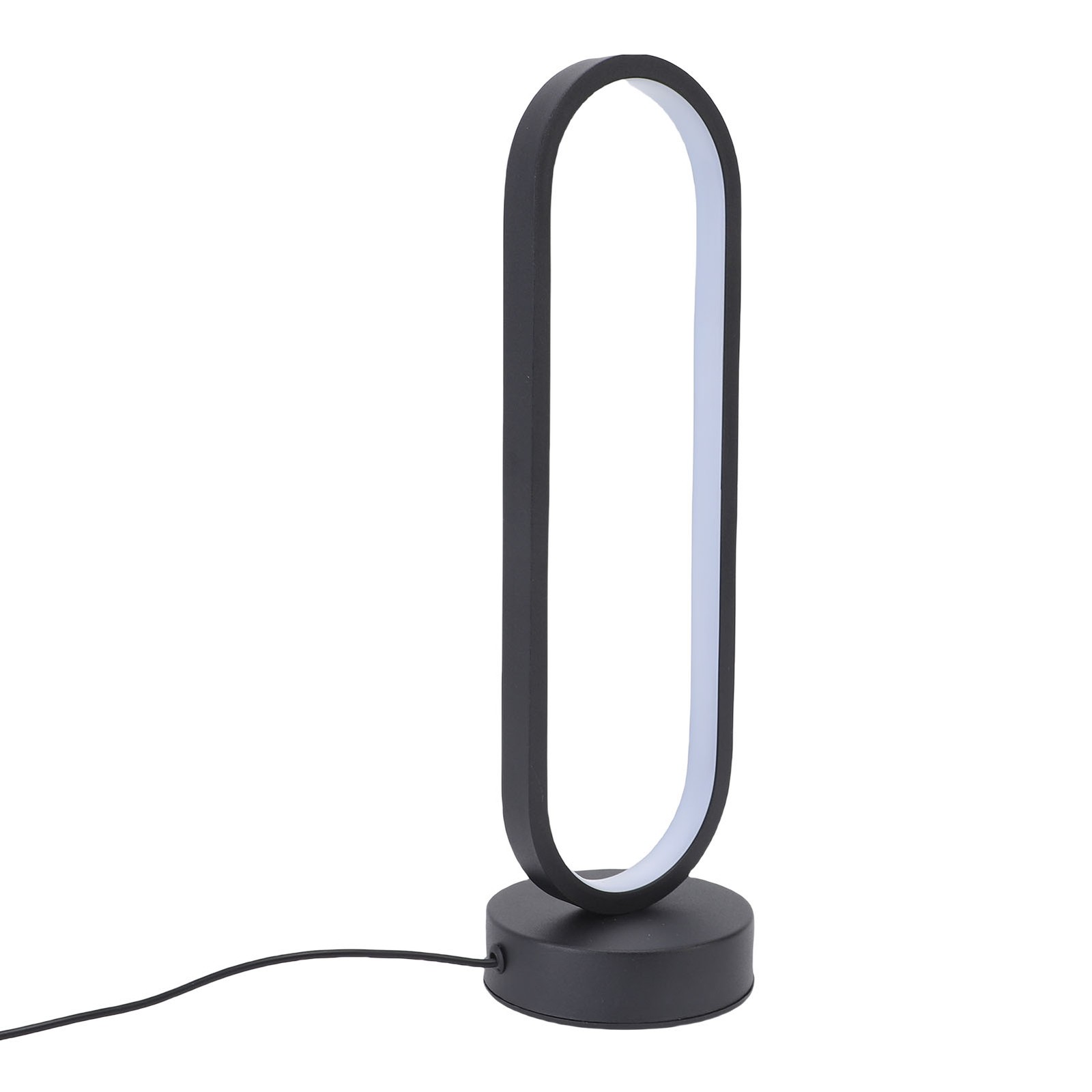 LED Oval Table Lamp Aluminum 3 Colors Dimmable Decorative Modern Bedside Light