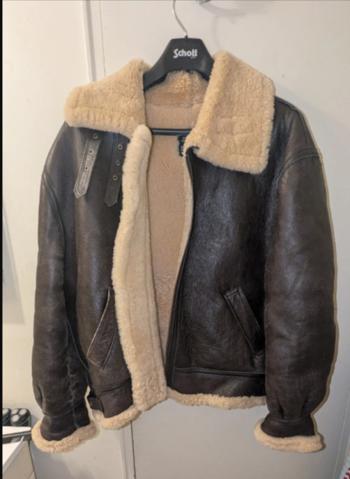 Schott NYC Classic 257s B-3 Sheepskin Leather WW2 Bomber image 3