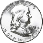 1961 (P) Ben Franklin Half Dollar 90% Silver BU Uncirculated 50c Coin