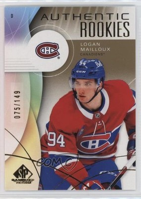 2024 SP Game Used Authentic Rookies Gold /149 Logan Mailloux #273 Rookie RC 1t2e