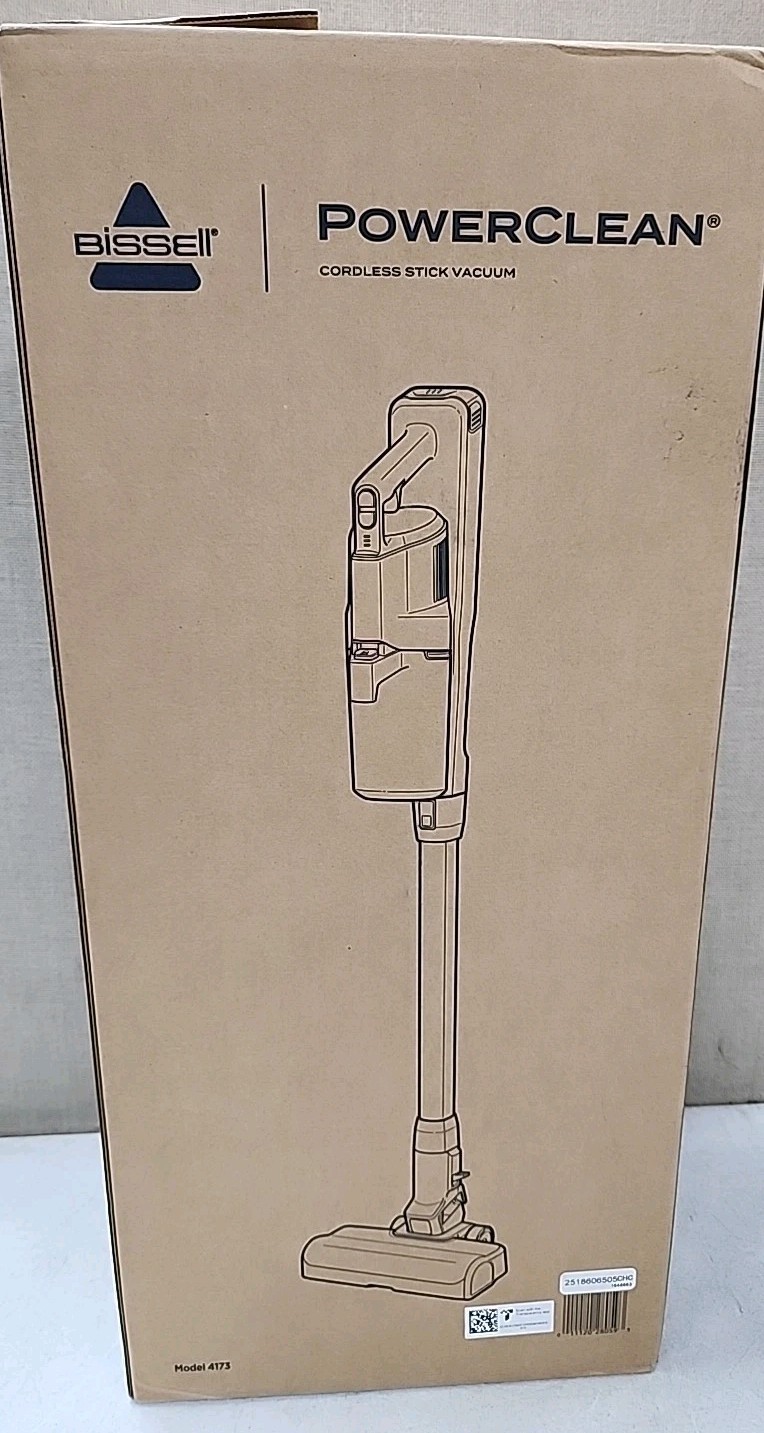 NEW Bissell 4173 PowerClean 200W Self-Standing Cordless Vacuum with Brush Roll