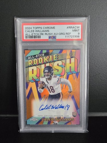 2024 Topps Chrome All-Etch Rookie Rush Auto Caleb Williams #Rra-Cw Orange 08/25