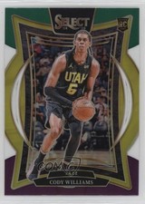 2024-25 Panini Select Concourse Green White Purple Prizm Cody Williams #71 0y59
