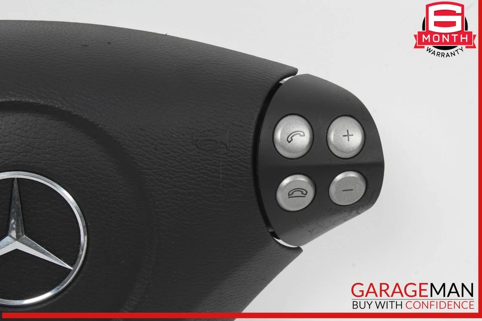 05-08 Mercedes W203 C230 C350 Steering Wheel Air Bag Airbag Black OEM - Image 3 of 4