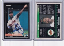 Arthur Rhodes in person autograph baseball cards