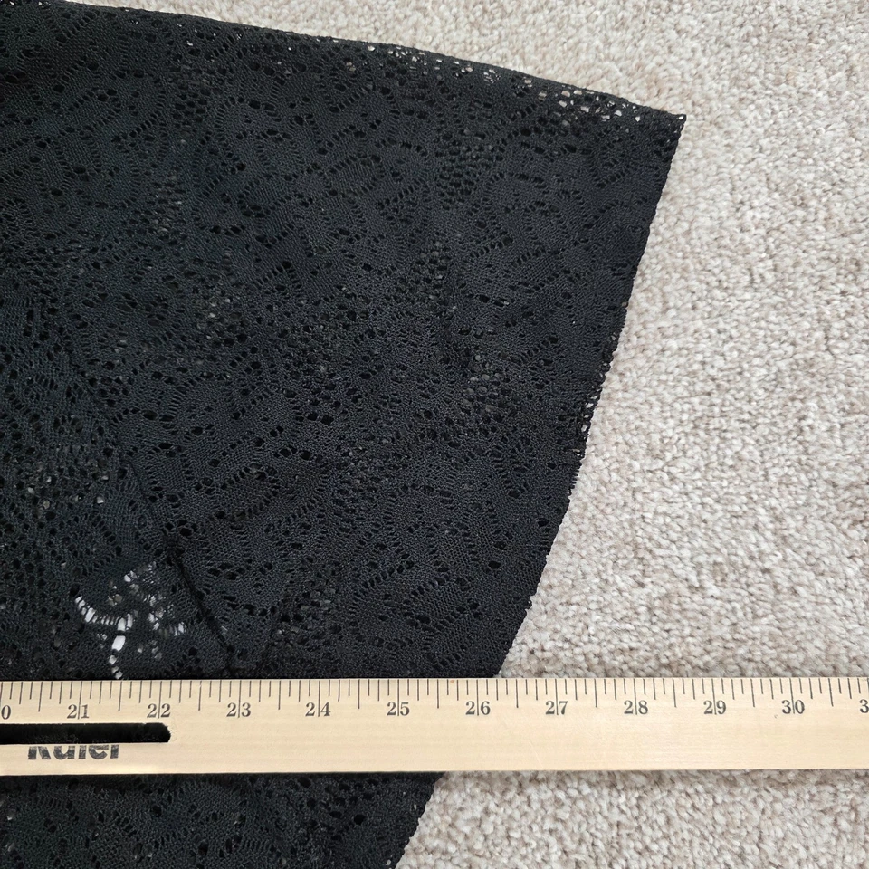 Бонго летучая мышь верхний вязаный кружевной подростков короткий рукав маленький черный - Изображение 4 из 4