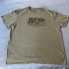 M&P By Smith And Wesson Short Sleeve Green Logo T-Shirt 2XL