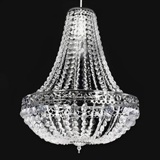 Image of Pendant Ceiling Light Shade Modern Acrylic Crystal Droplet Chandelier Lampshade
