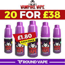 Vampire Vape E Liquid | 10ml | Vape Juice|Heisenberg |Pinkman| Vampire Vape x 20