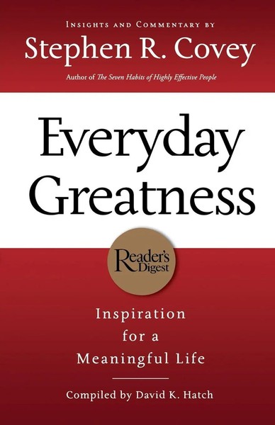 The Everyday Greatness Stephen Covey Taschenbuch Kartoniert / Broschiert 2009-image