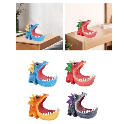 Dinosaurierstatue Cartoon Tabletop Ornament Candy Dish für Bürokabinett