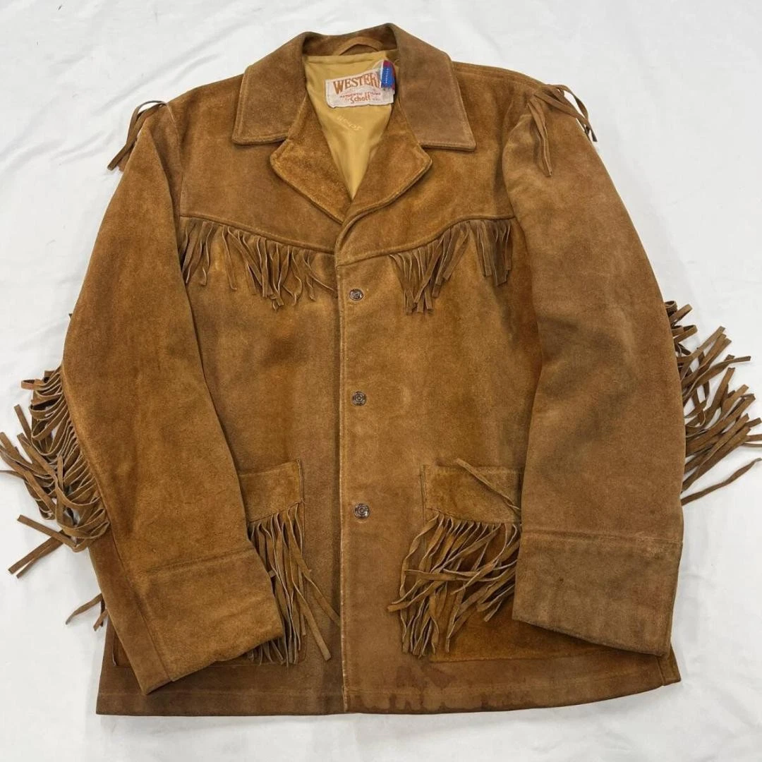 SCHOTT Fringe Leather Outer Shell Coats, Jackets & Vests for Men