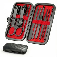 OKOM Professional Nail Clippers Set - 10 PCS Small Pack of 1 , Black