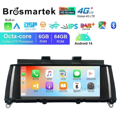 8.8'' Android 14 Autoradio CarPlay DAB+ 64GB GPS Navi Für BMW X3 F25 2011-2013