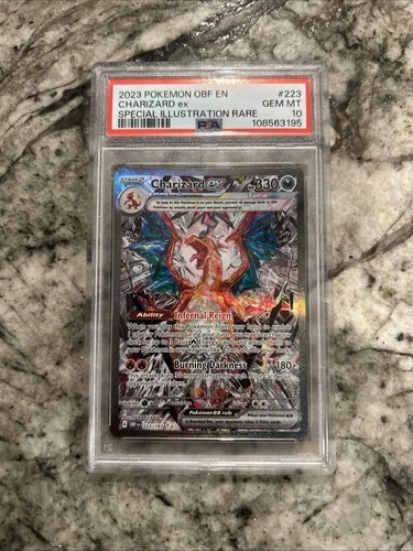 Charizard EX Obsidian Flames Sir No.223/197 PSA 10