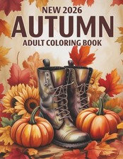 New 2026 Autumn Adult Coloring Book: 50 Cozy Autumn-Themed Large Print Coloring