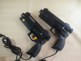 Virtua gun Sega Saturn SS 2 gun controller Japan cop house dead game games 1 box